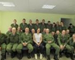 Новости Центральной библиотеки:  встреча военнослужащих с мастером спорта международного класса Риммой  Голубевой.