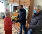 Поздравление ветеранов Великой Отечественной войны  с Днем города